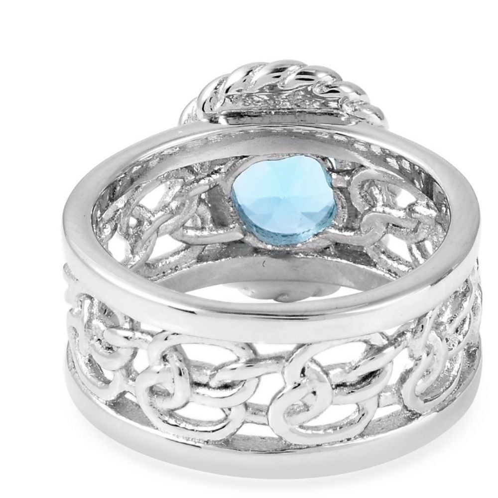 Blue Topaz Ring - Picture 2 of 8